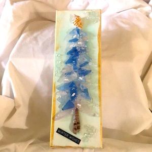 Seaglass & seashells tree.